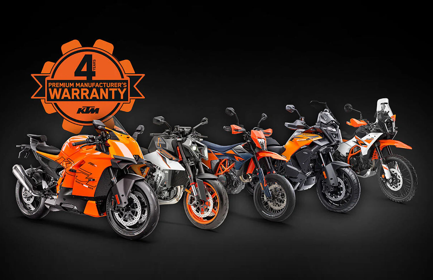 KTM Announces New 4-Year Premium Warranty for All 2025 Street Models