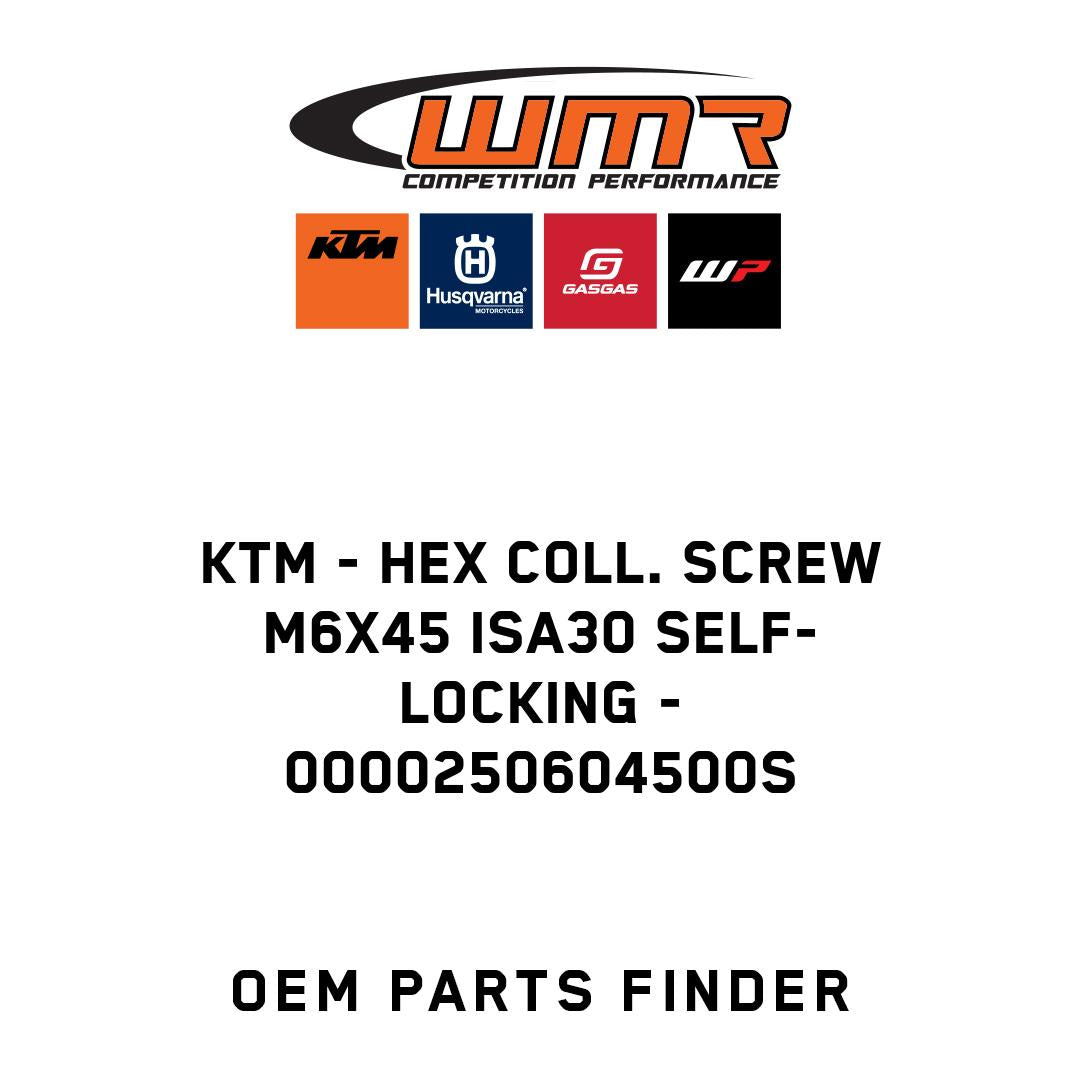 Hex coll. screw M6x45 ISA30 self-locking