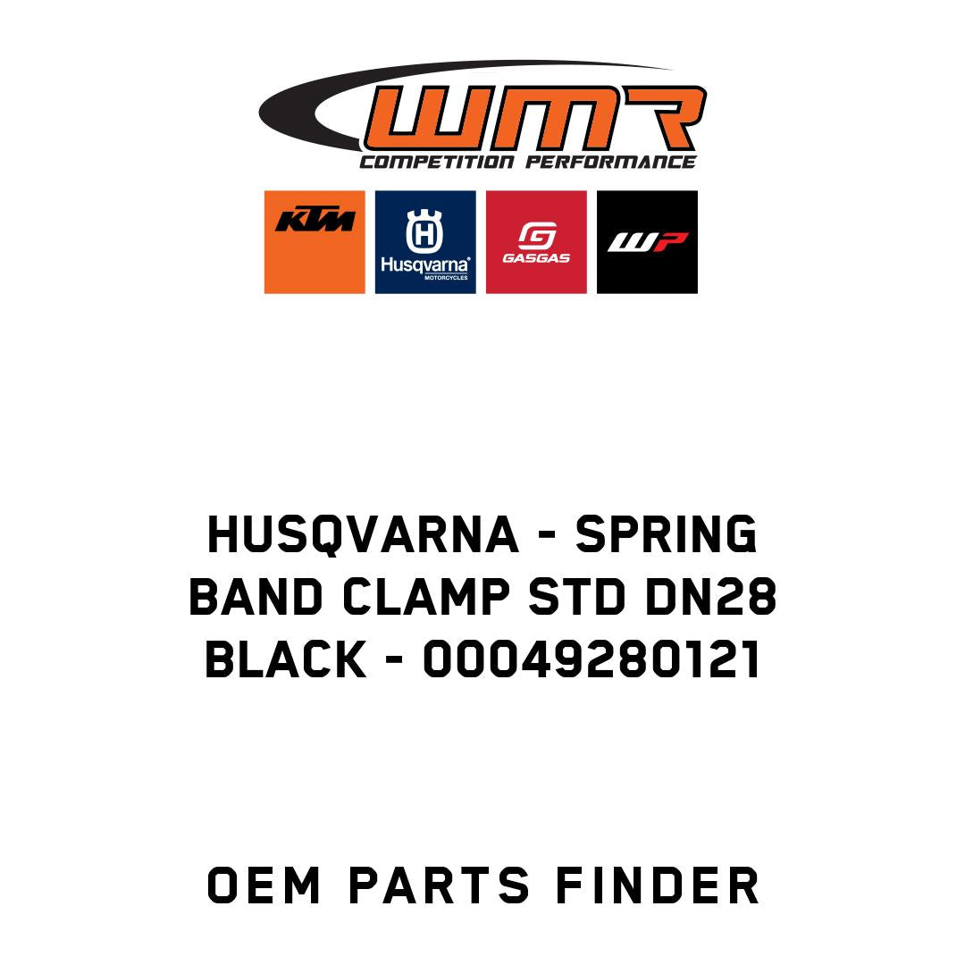 spring band clamp STD DN28 black