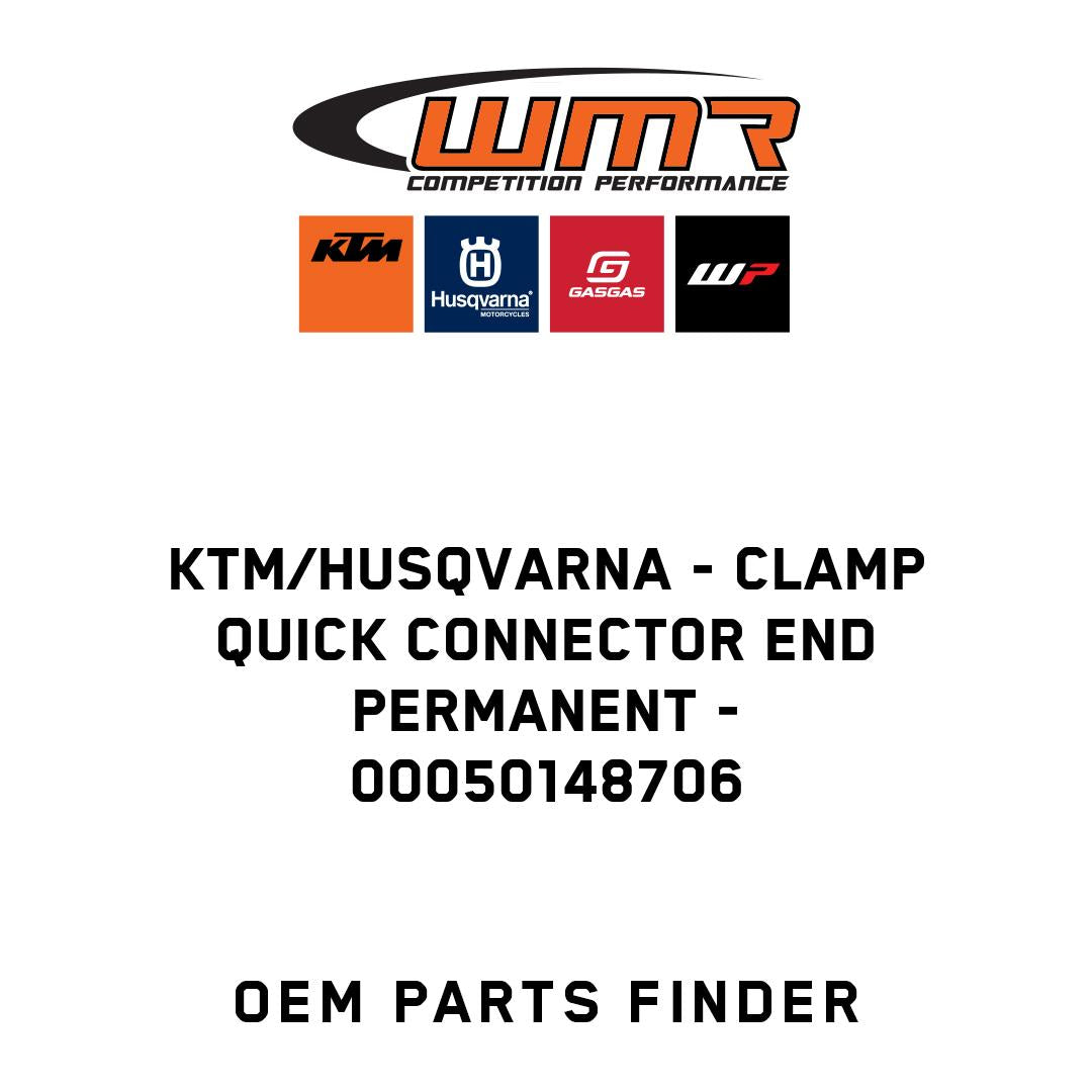 clamp quick connector end permanent