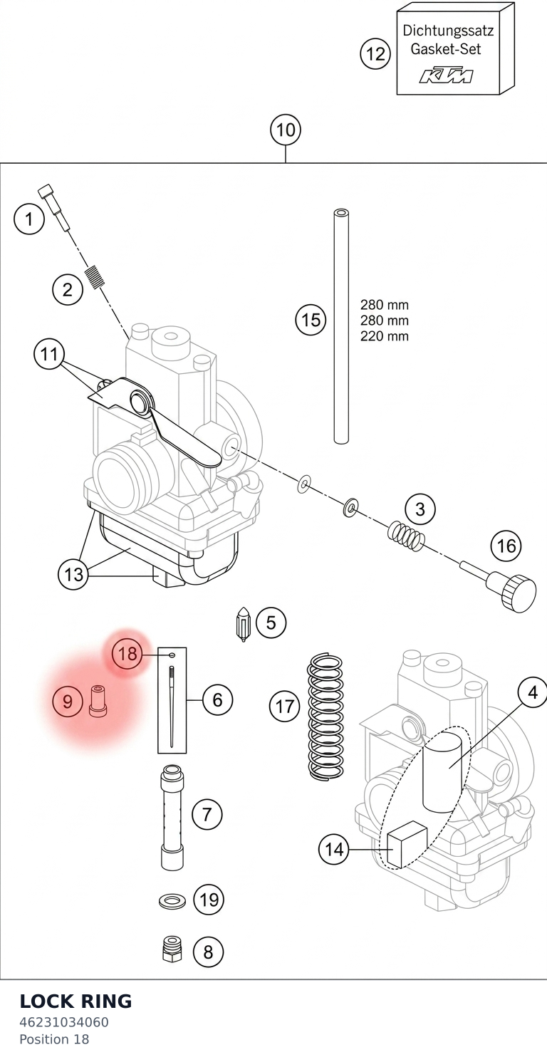 Diagram preview: LOCK RING (46231034060)