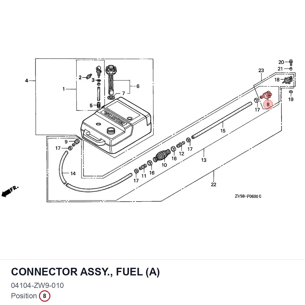 CONNECTOR ASSY., FUEL (A)
