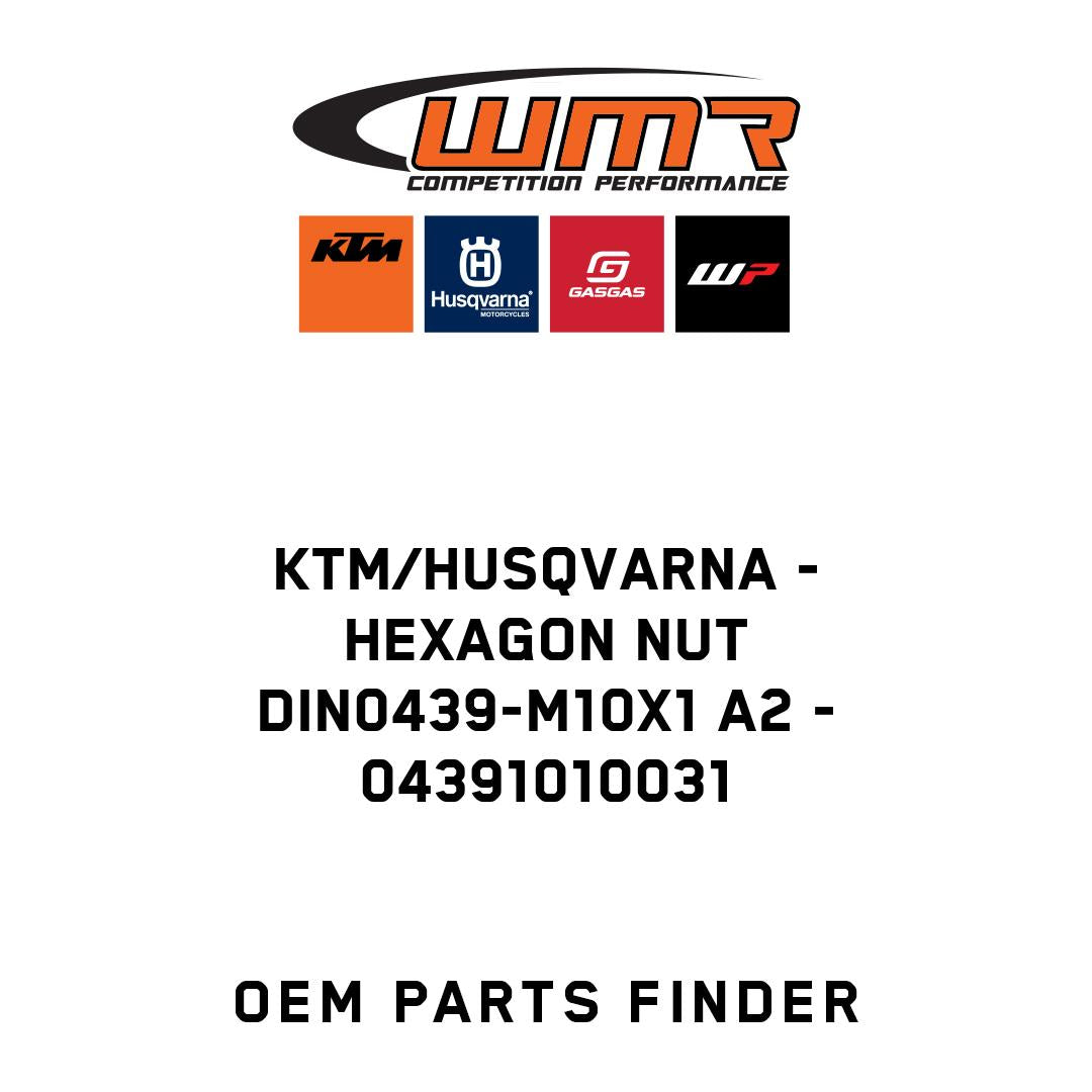 HEXAGON NUT DIN0439-M10X1 A2