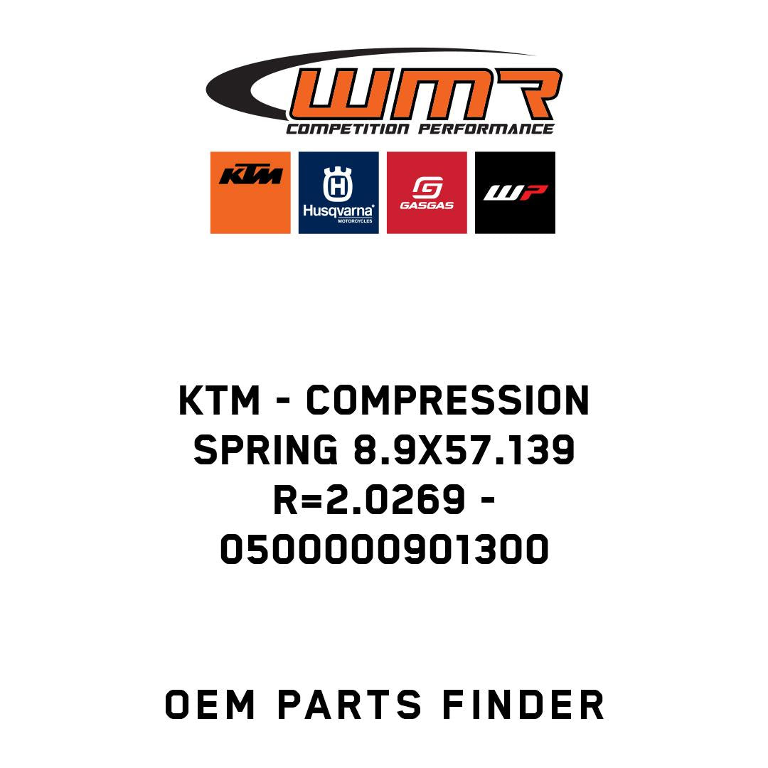 Compression spring 8.9x57.139 R=2.0269