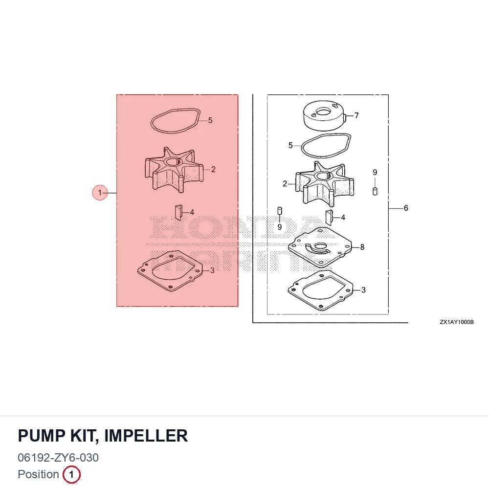 PUMP KIT, IMPELLER