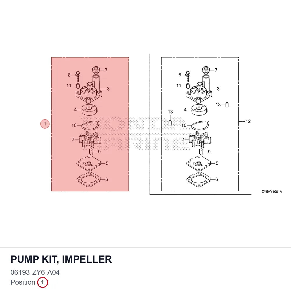 PUMP KIT, IMPELLER