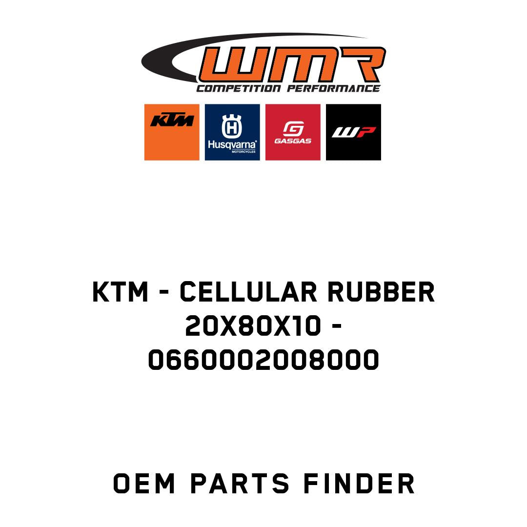 Cellular rubber 20x80x10