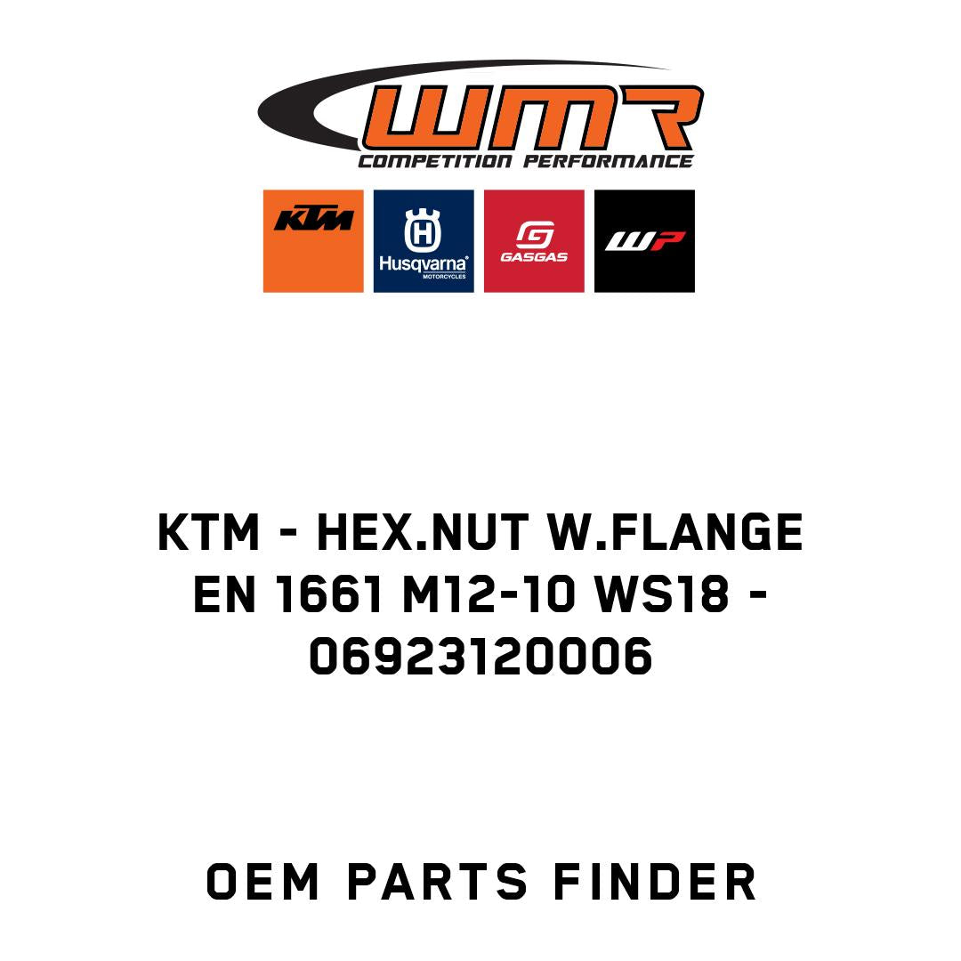 Hex.nut w.flange EN 1661 M12-10 WS18