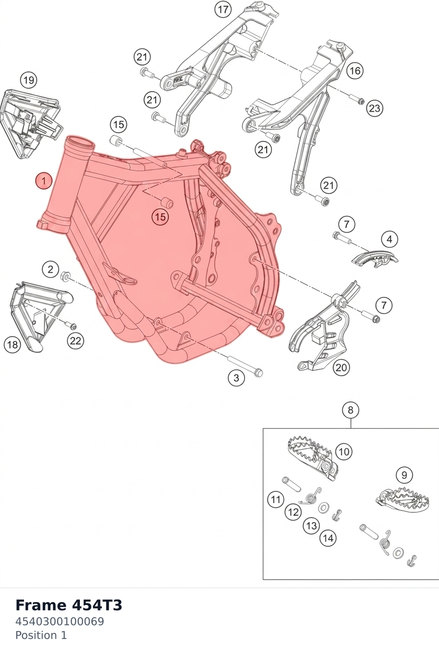Diagram preview: Frame 454T3 (4540300100069)