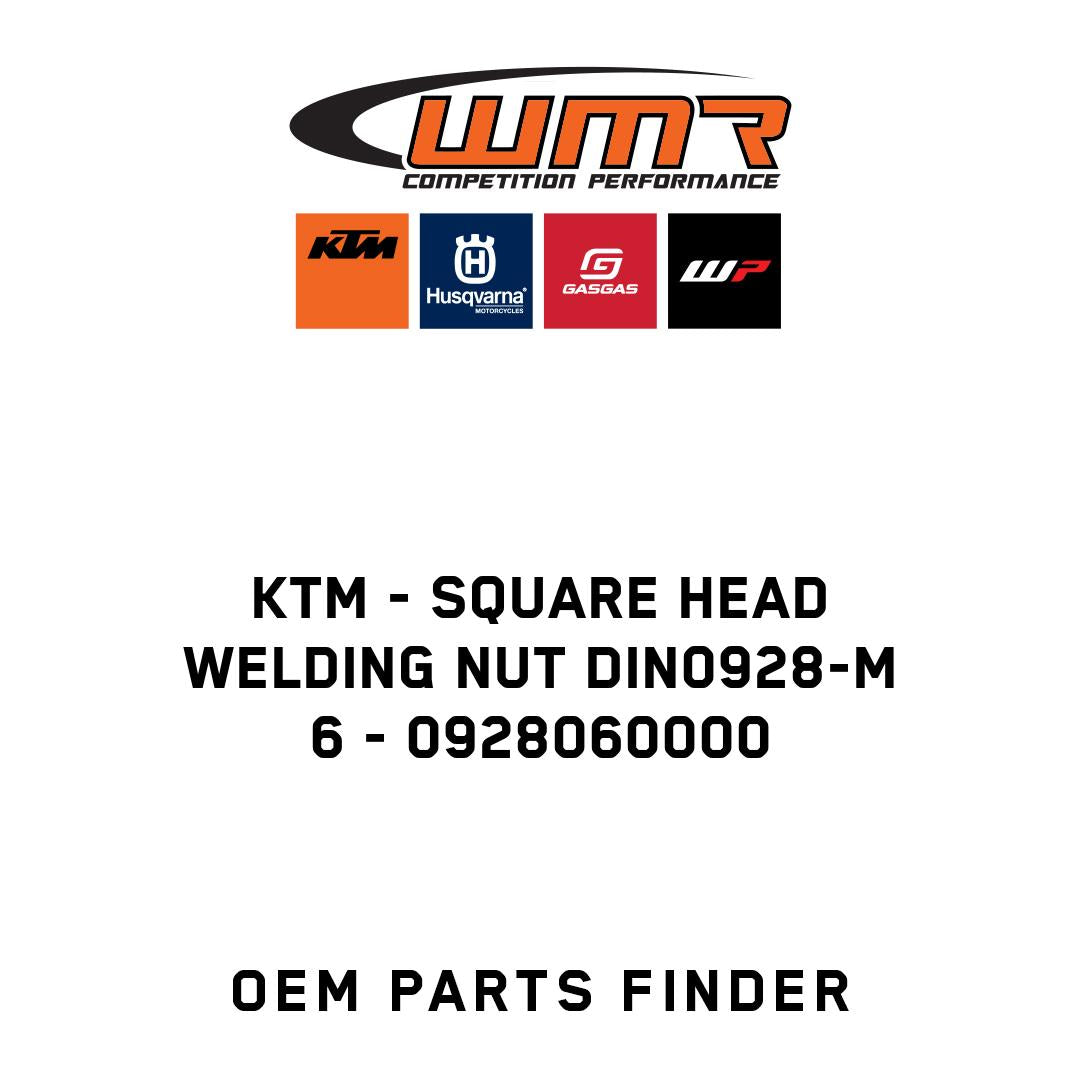 Square head welding nut DIN0928-M 6