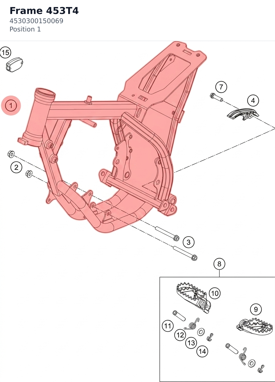 Diagram preview: Frame 453T4 (4530300150069)
