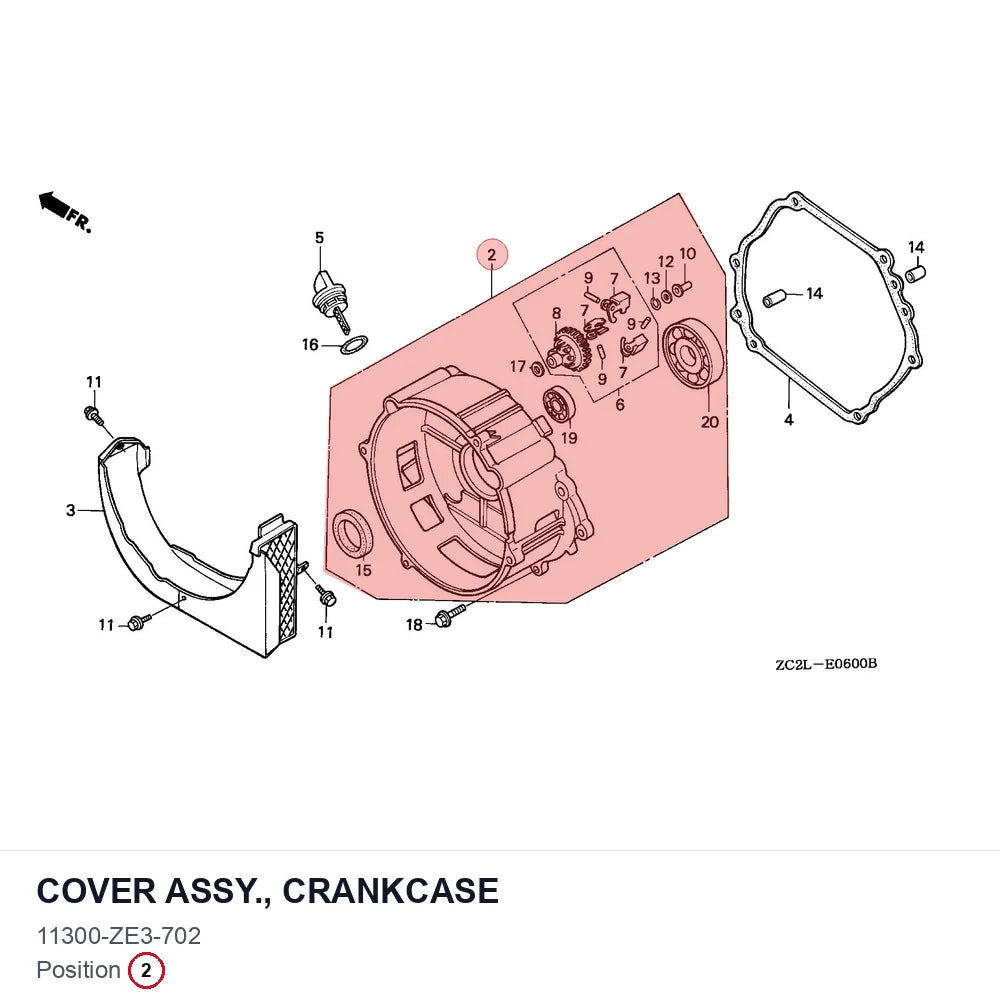 COVER ASSY., CRANKCASE