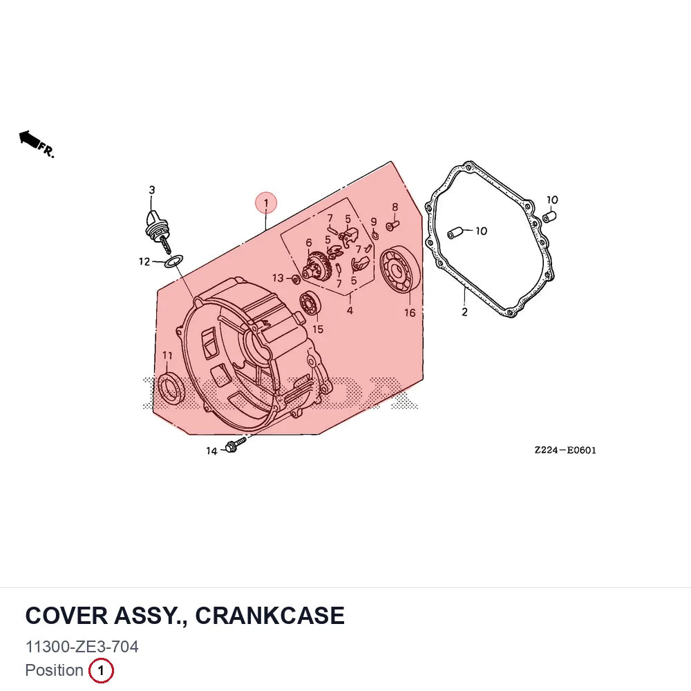COVER ASSY., CRANKCASE
