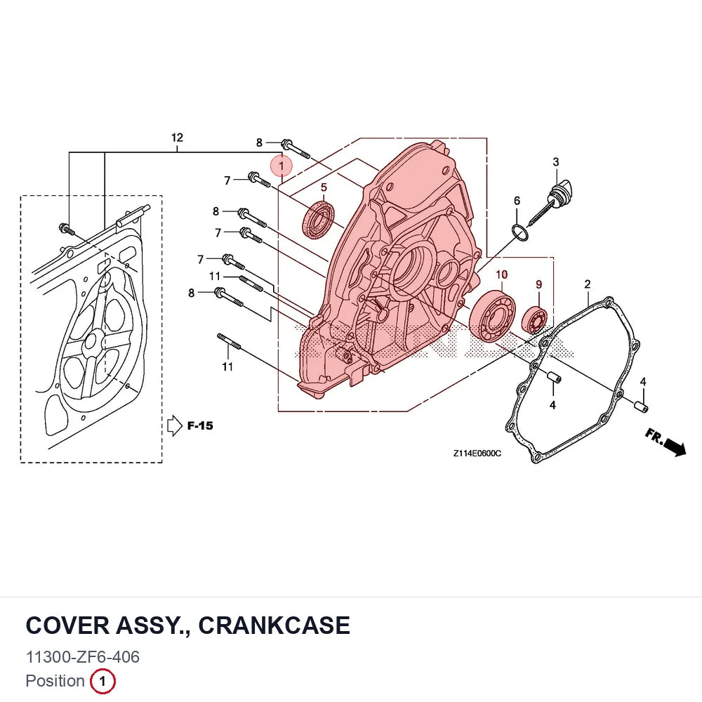 COVER ASSY., CRANKCASE