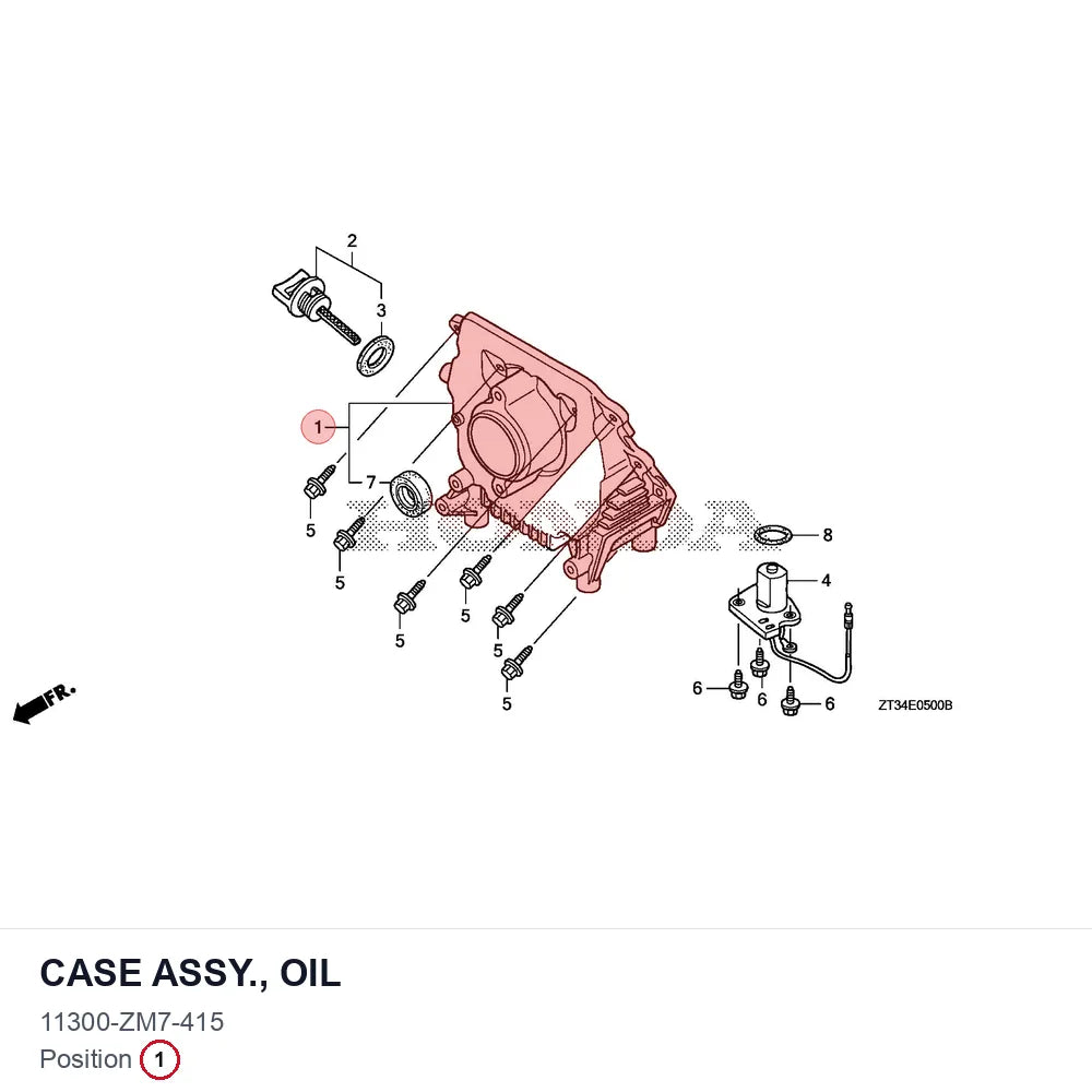 CASE ASSY., OIL