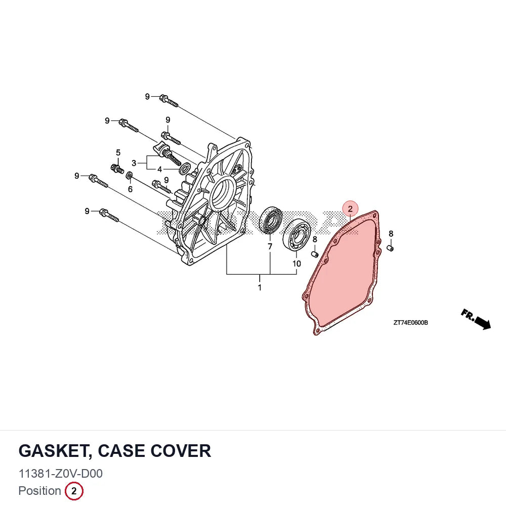 GASKET, CASE COVER