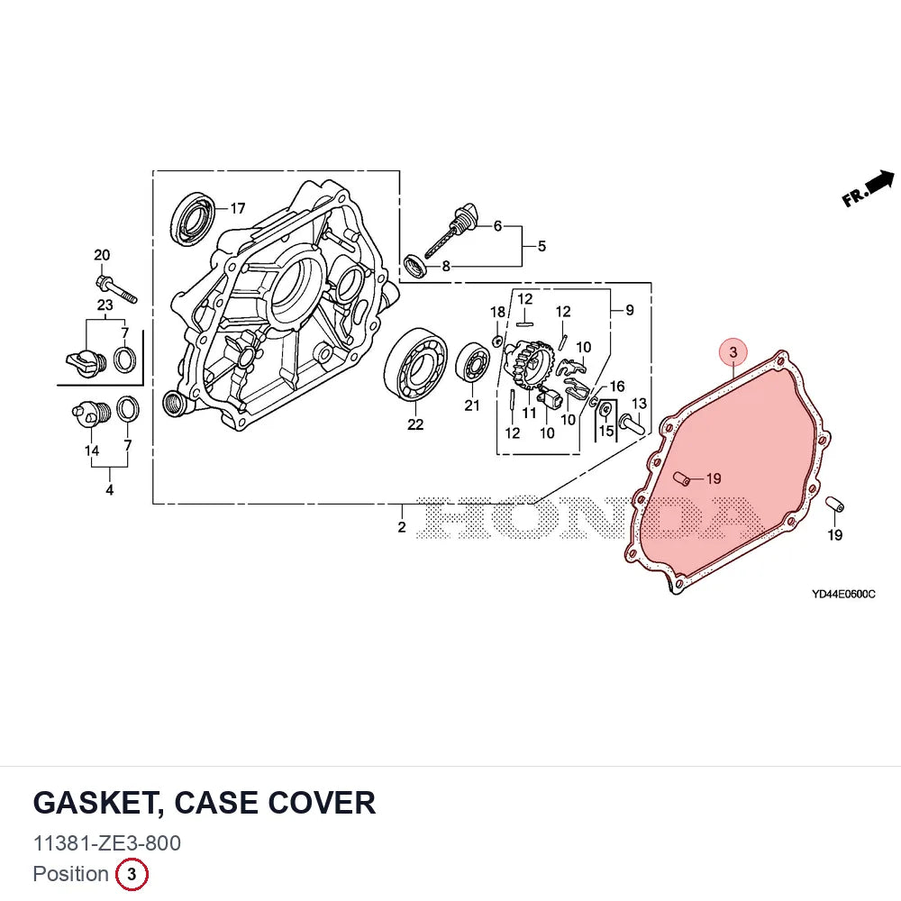GASKET, CASE COVER