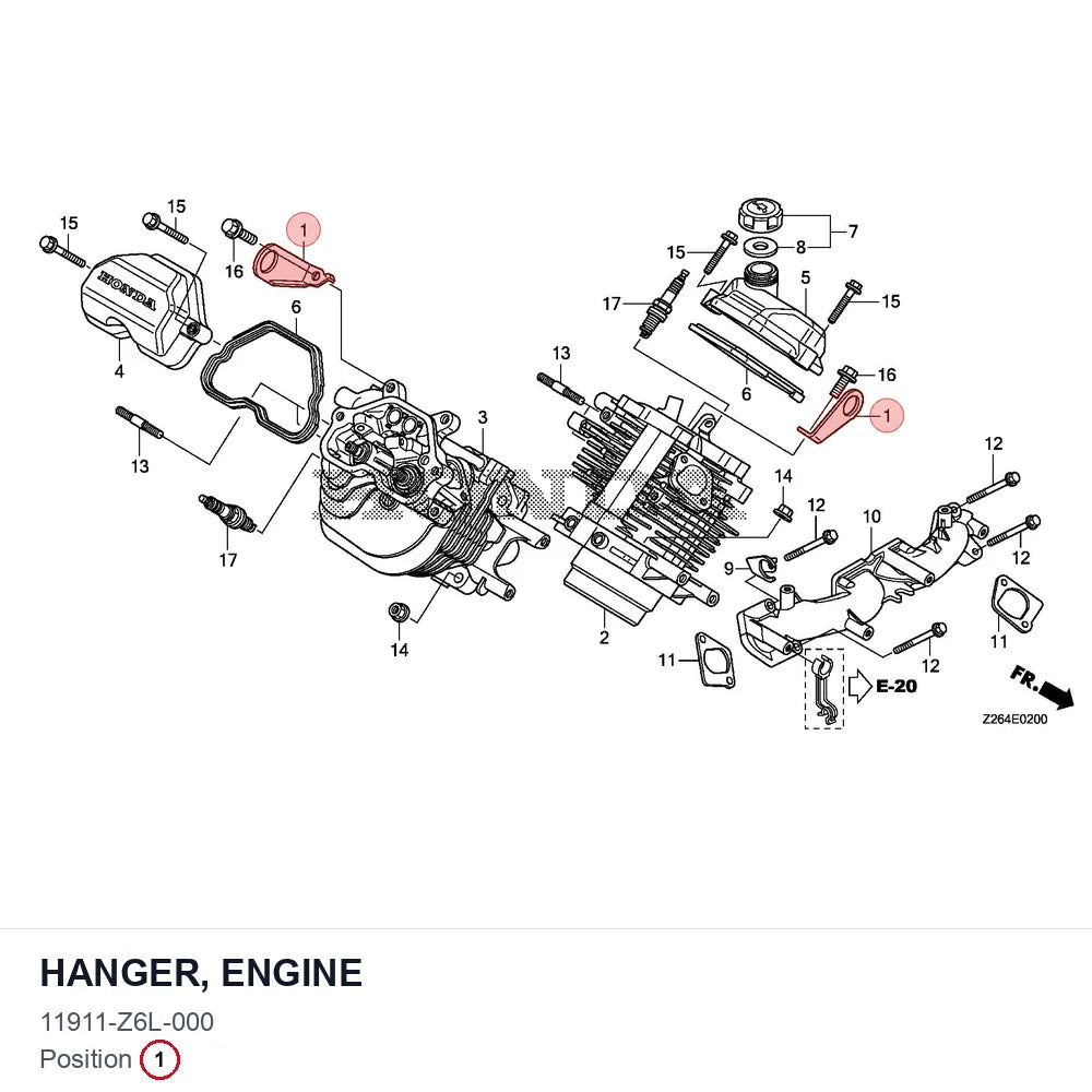 HANGER, ENGINE