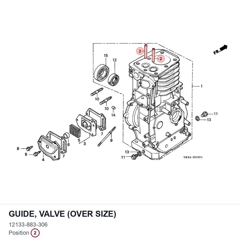 GUIDE, VALVE (OVER SIZE)