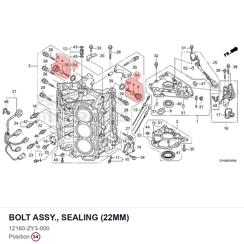 BOLT ASSY., SEALING (22MM)