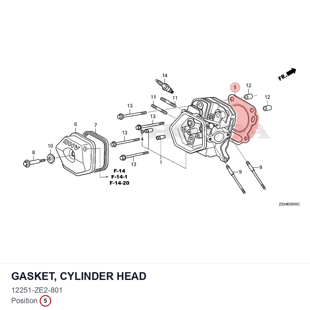 GASKET, CYLINDER HEAD