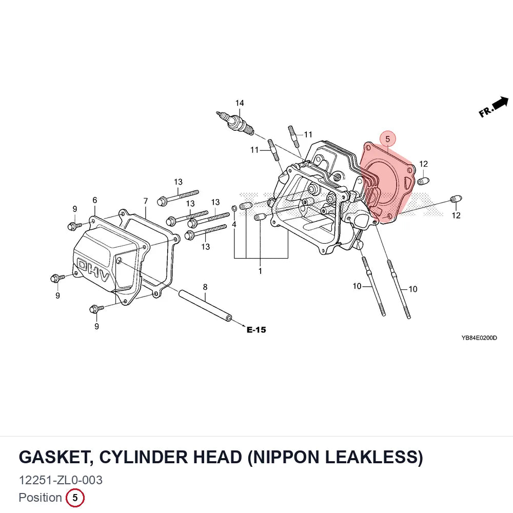 GASKET, CYLINDER HEAD (NIPPON LEAKLESS)