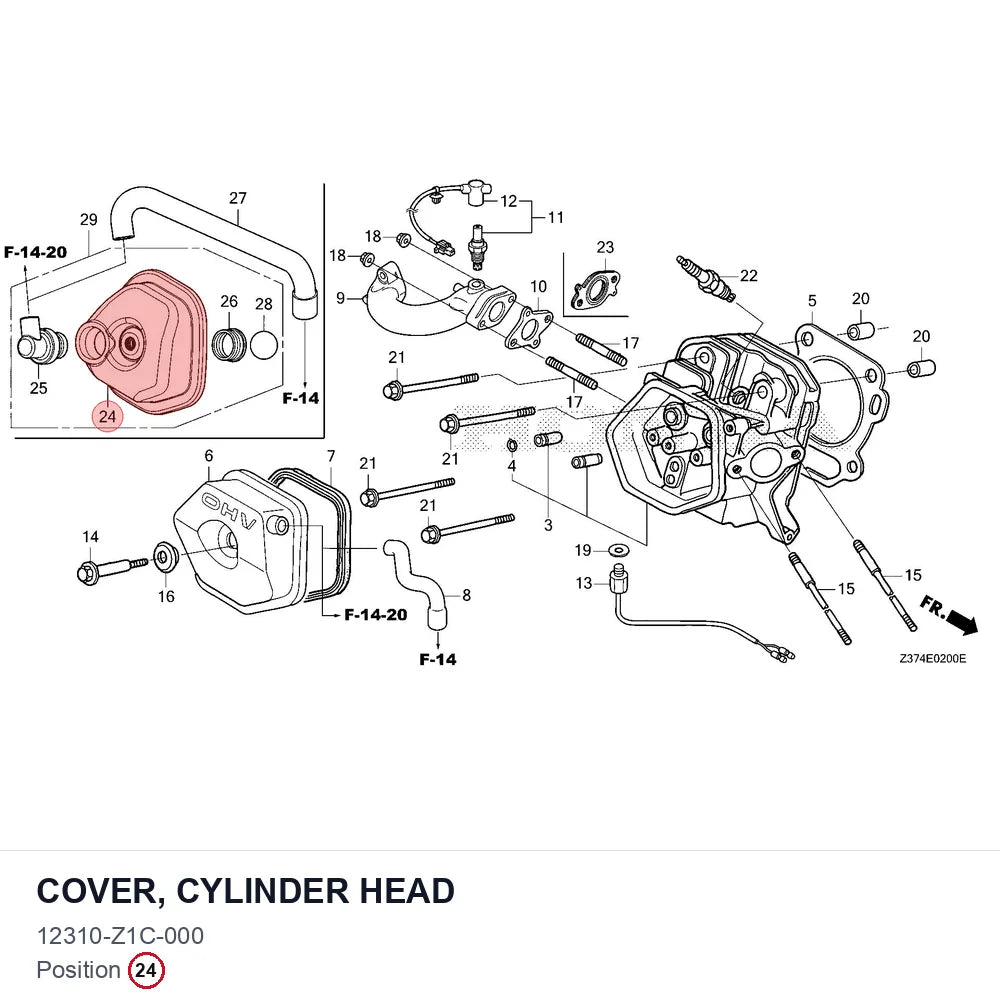 COVER, CYLINDER HEAD