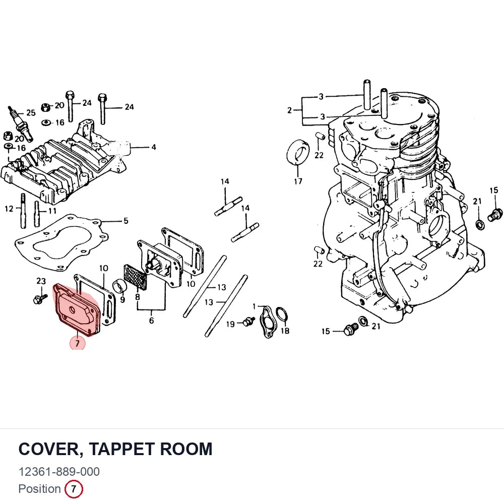 COVER, TAPPET ROOM