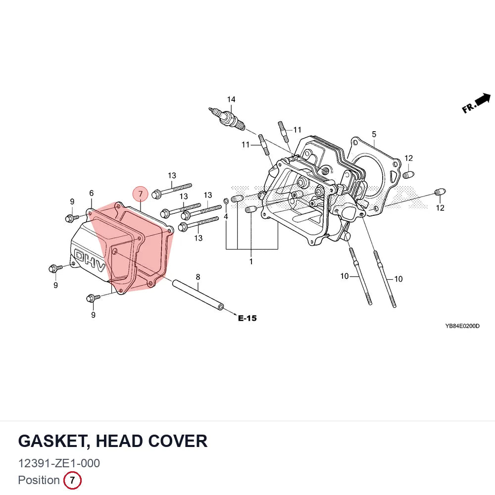 GASKET, HEAD COVER