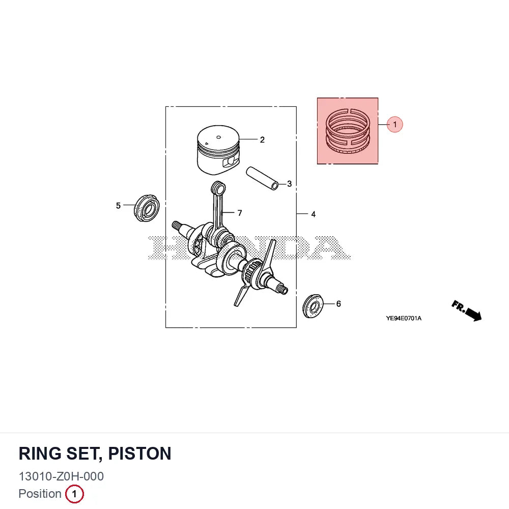 RING SET, PISTON