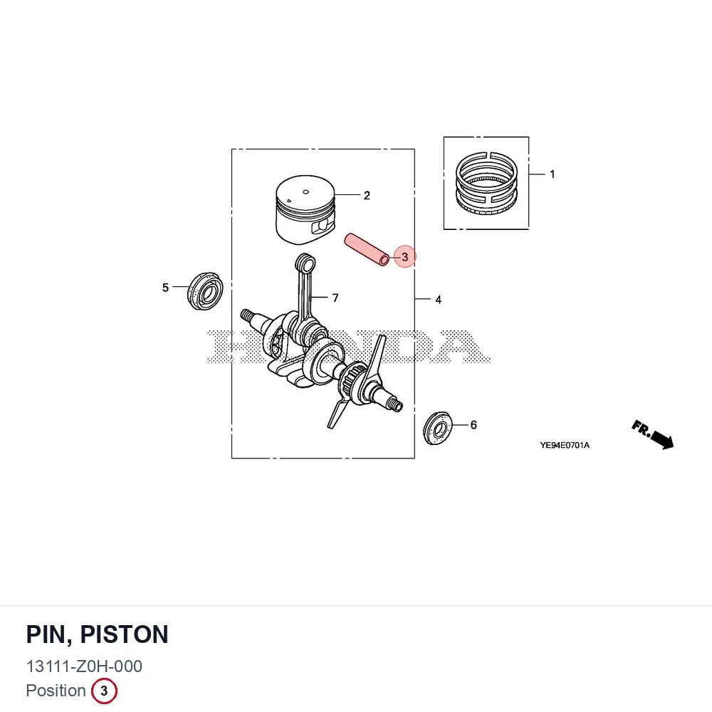 PIN, PISTON