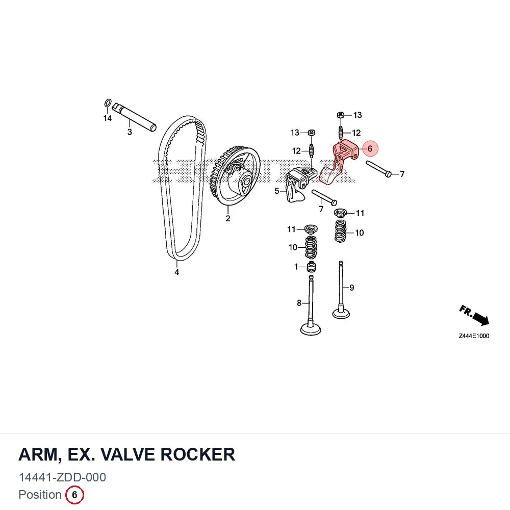 ARM, EX. VALVE ROCKER