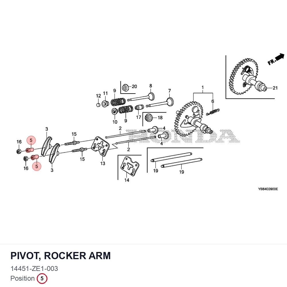 PIVOT, ROCKER ARM