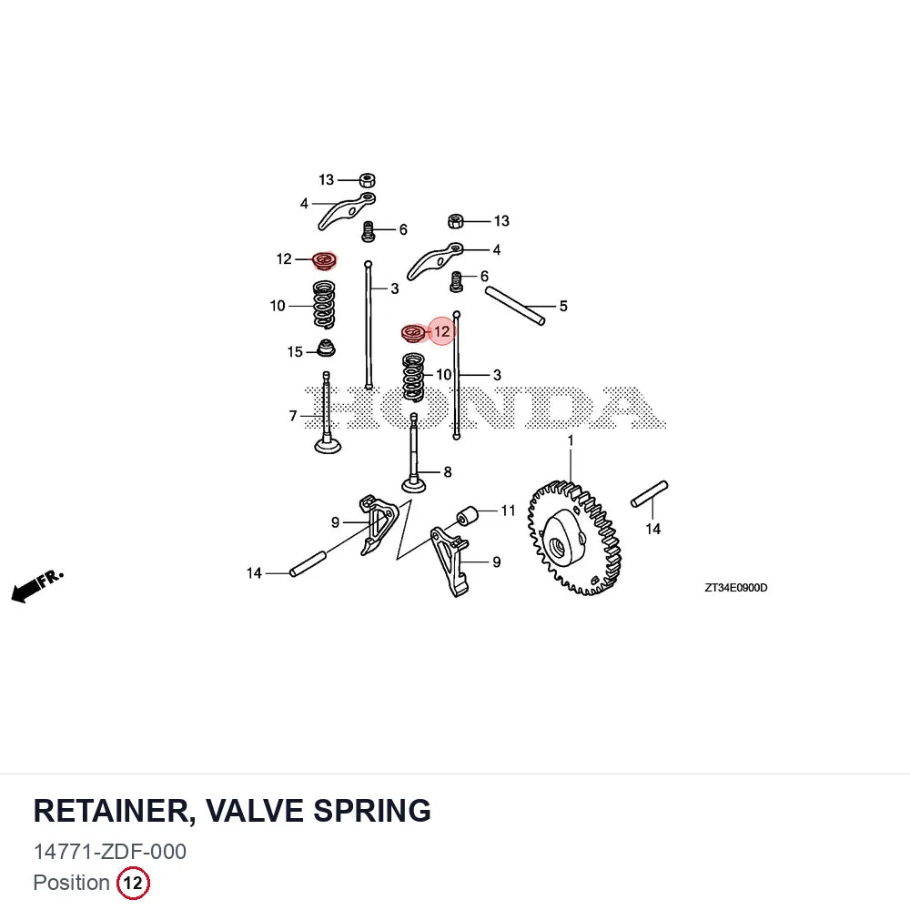 RETAINER, VALVE SPRING