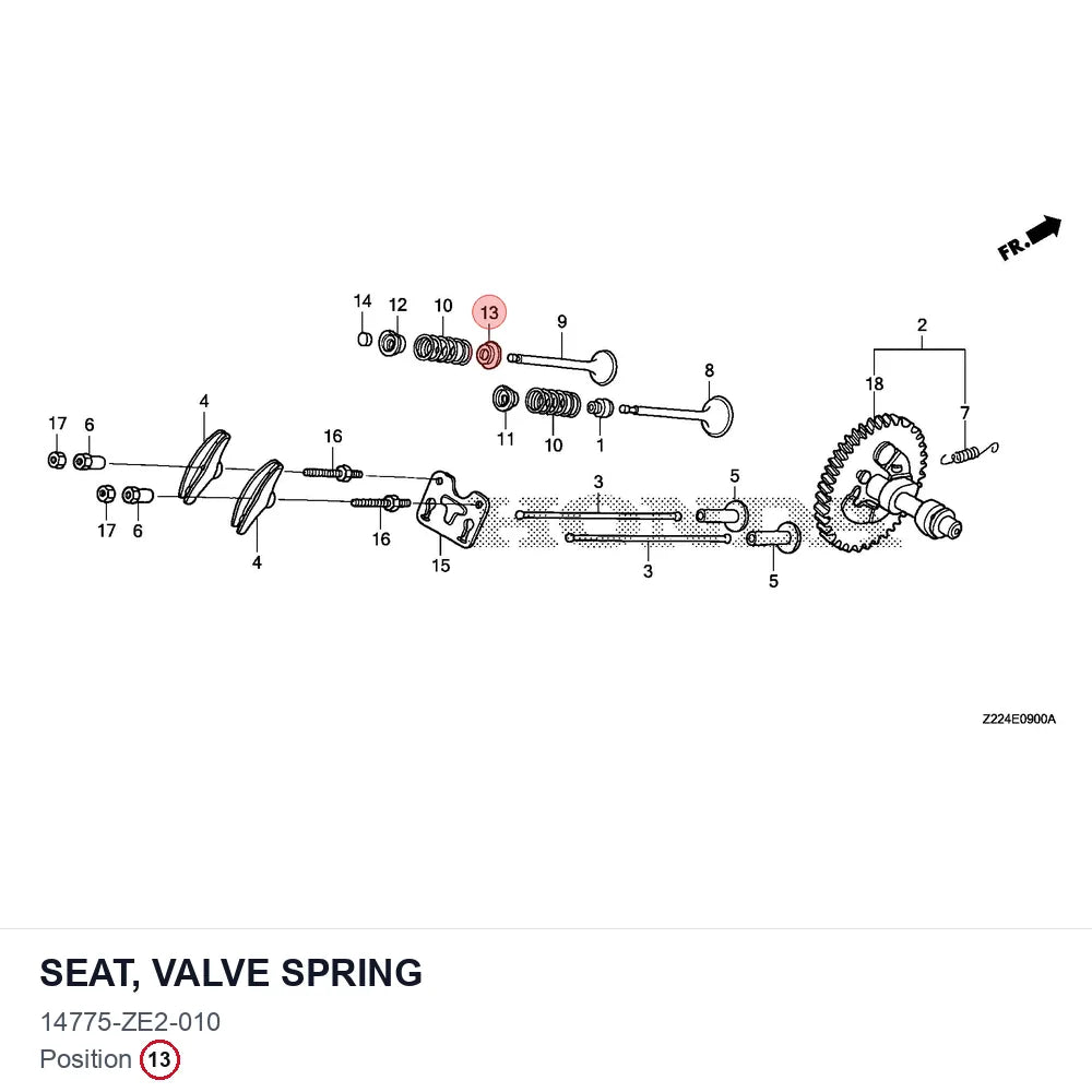 SEAT, VALVE SPRING