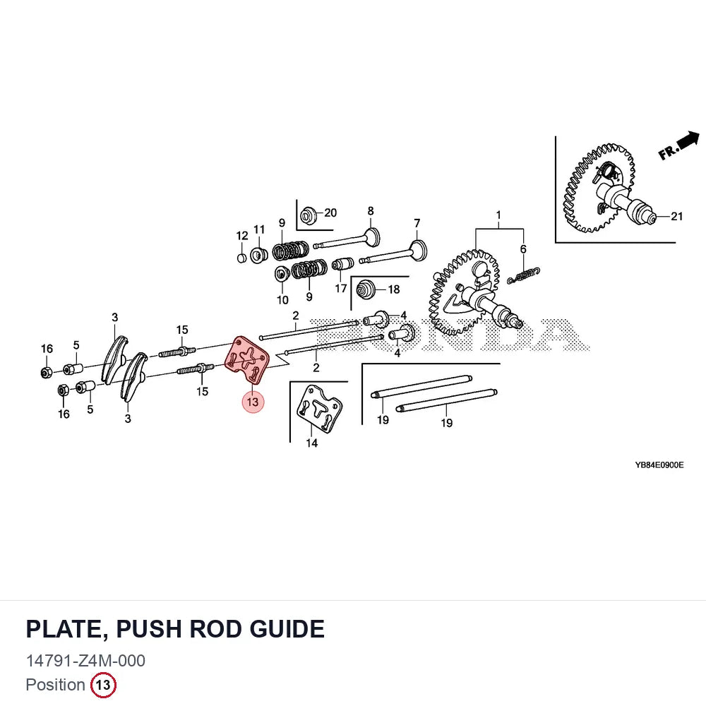PLATE, PUSH ROD GUIDE