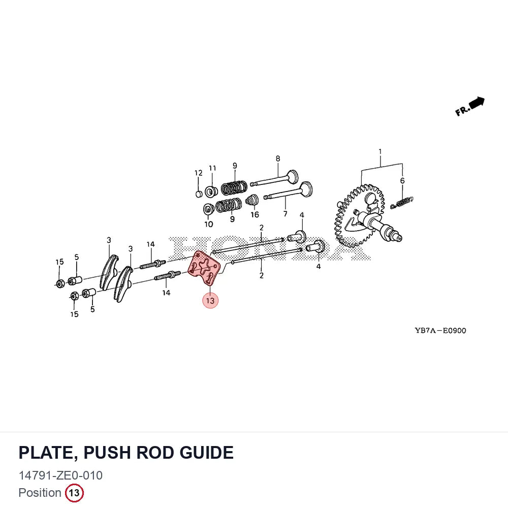 PLATE, PUSH ROD GUIDE
