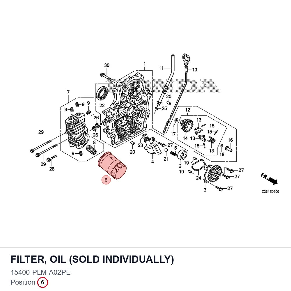 FILTER, OIL (SOLD INDIVIDUALLY)