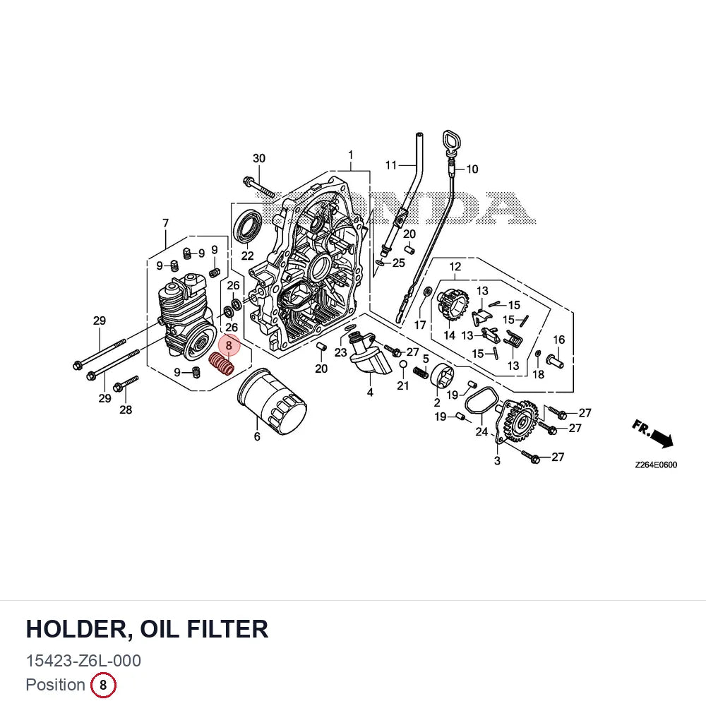 HOLDER, OIL FILTER