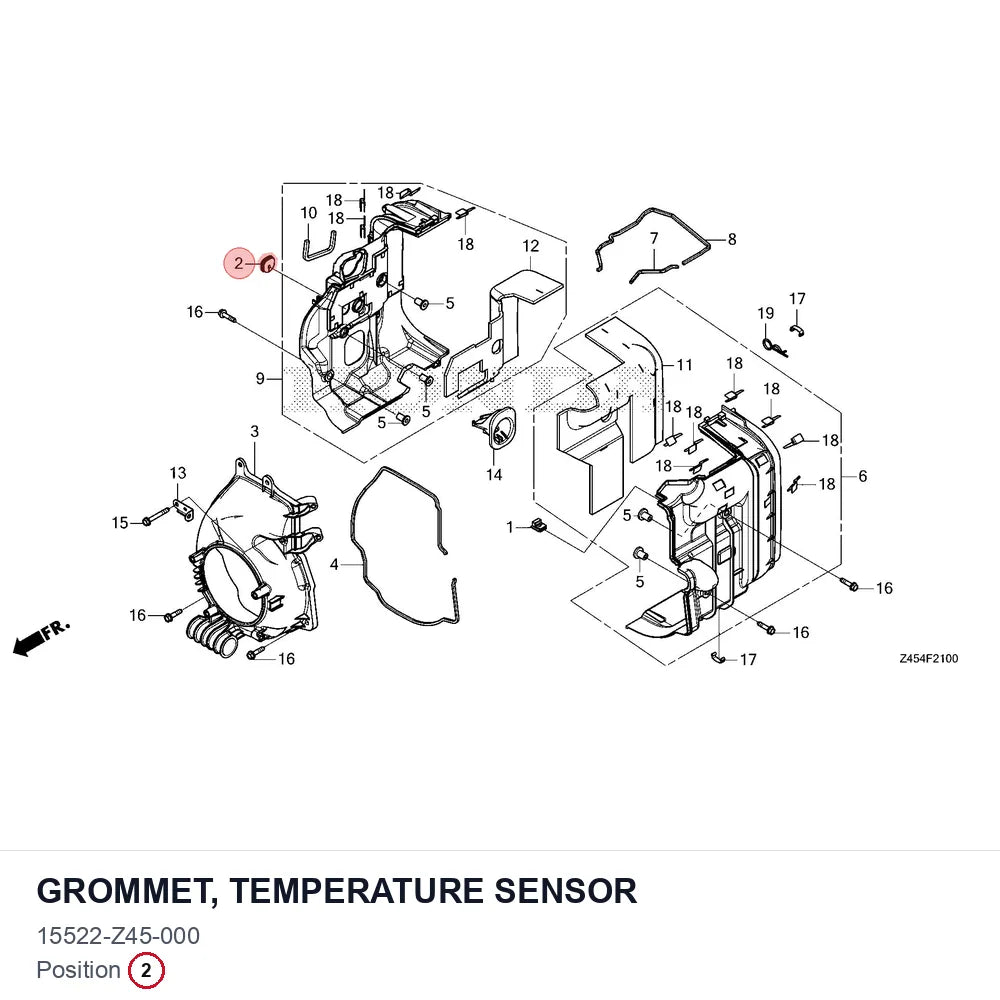 GROMMET, TEMPERATURE SENSOR