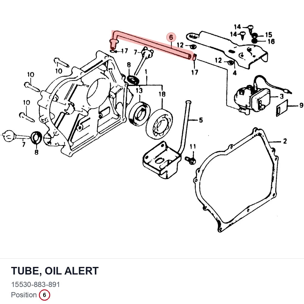 TUBE, OIL ALERT