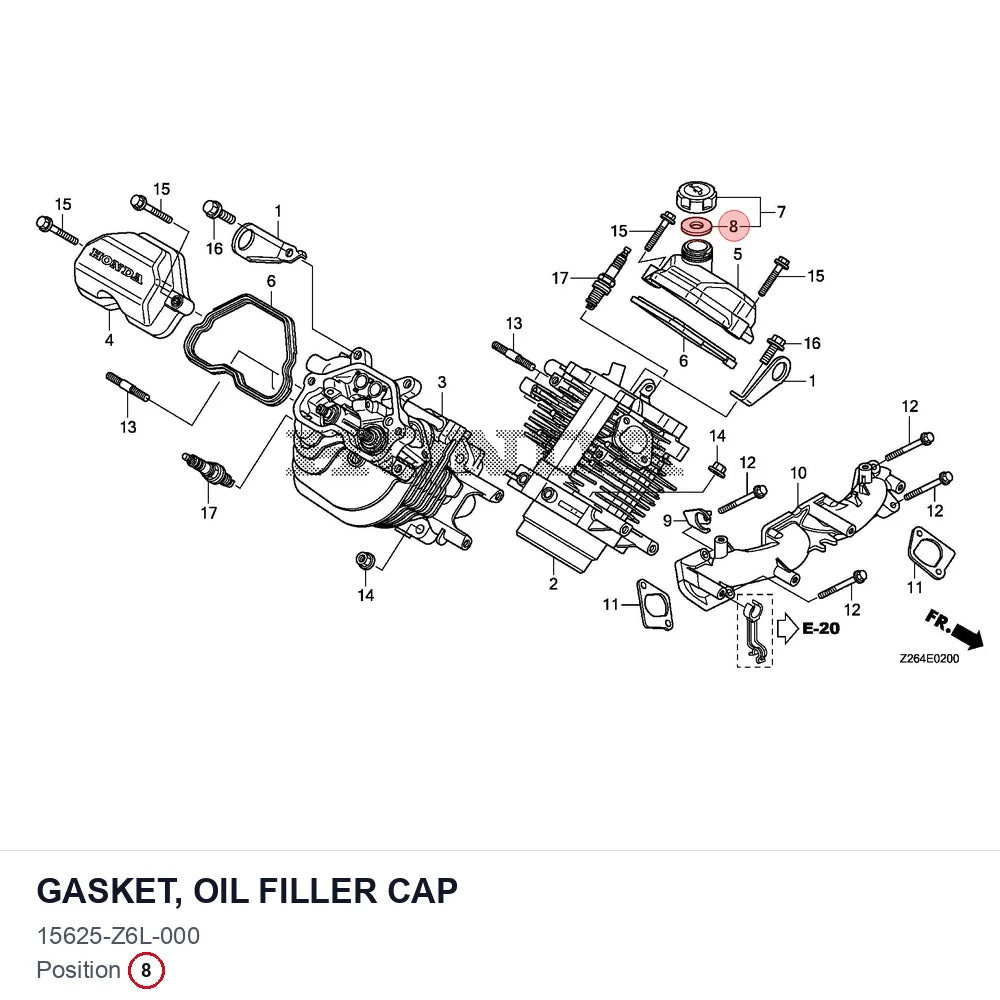 GASKET, OIL FILLER CAP
