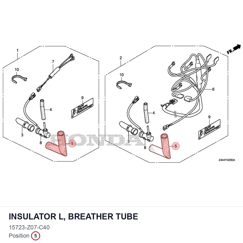INSULATOR L, BREATHER TUBE