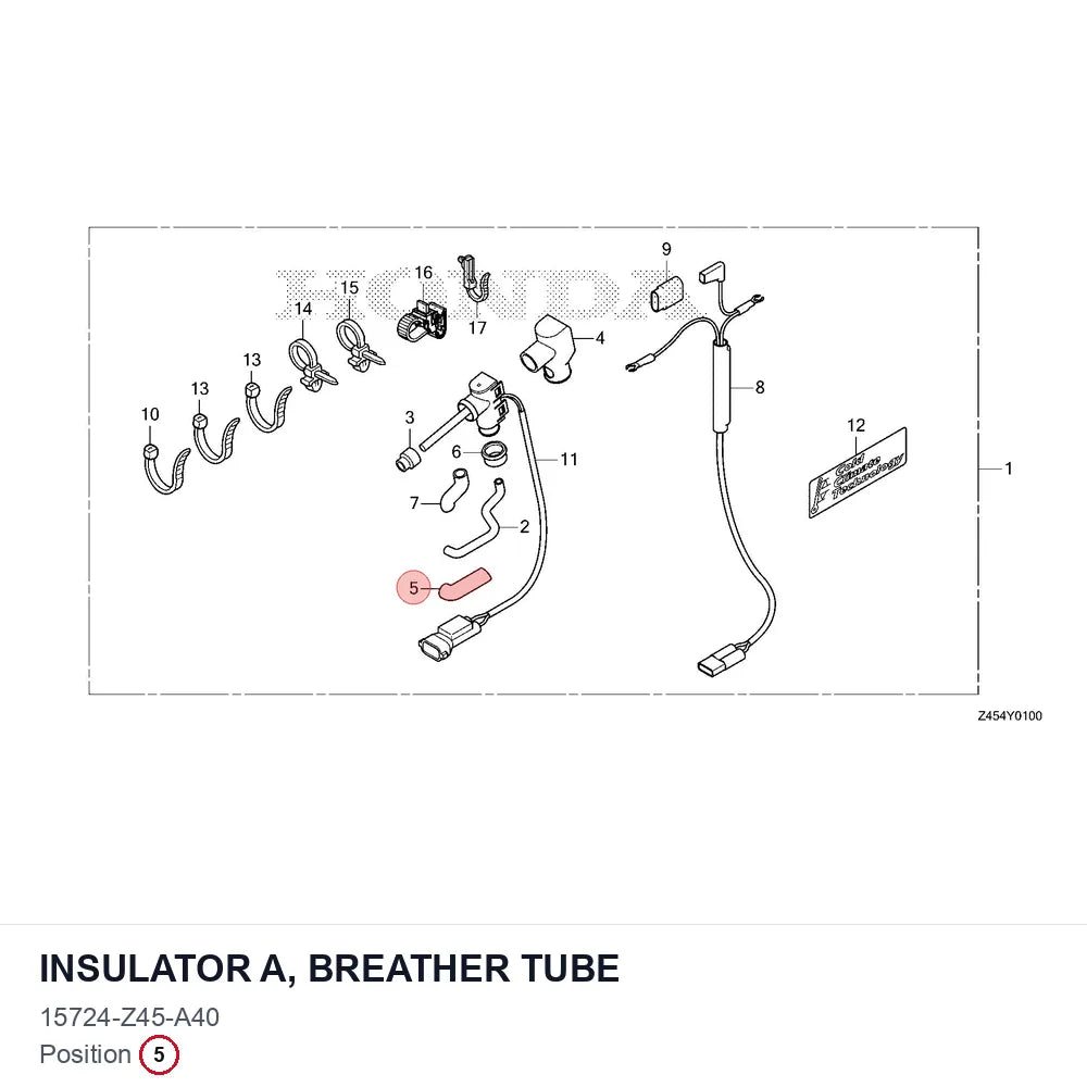 INSULATOR A, BREATHER TUBE