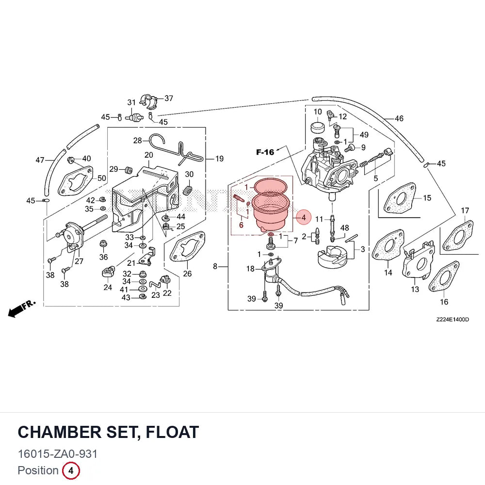 CHAMBER SET, FLOAT