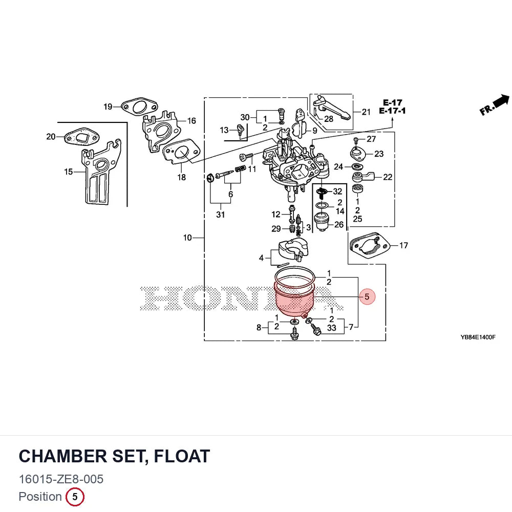 CHAMBER SET, FLOAT