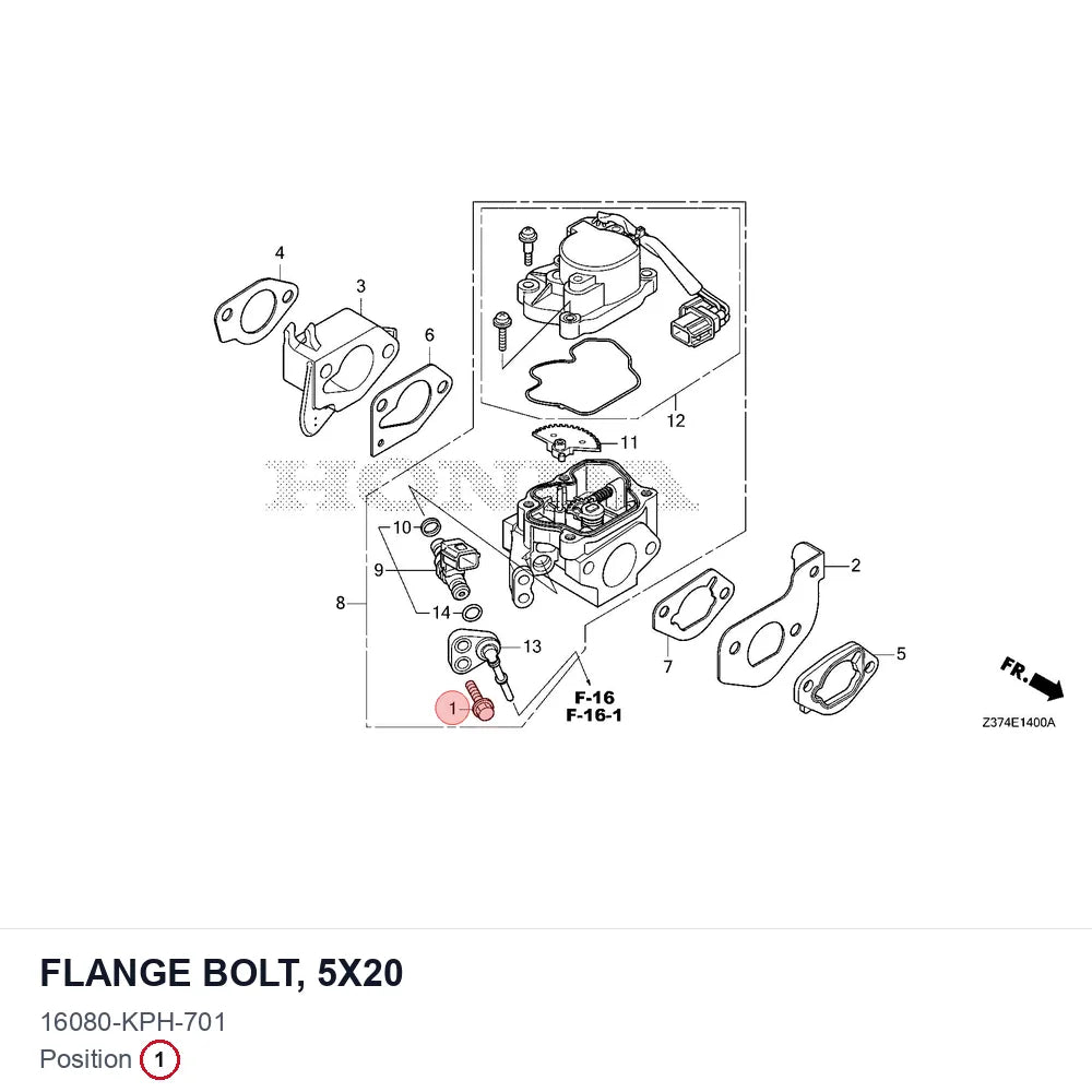 FLANGE BOLT, 5X20