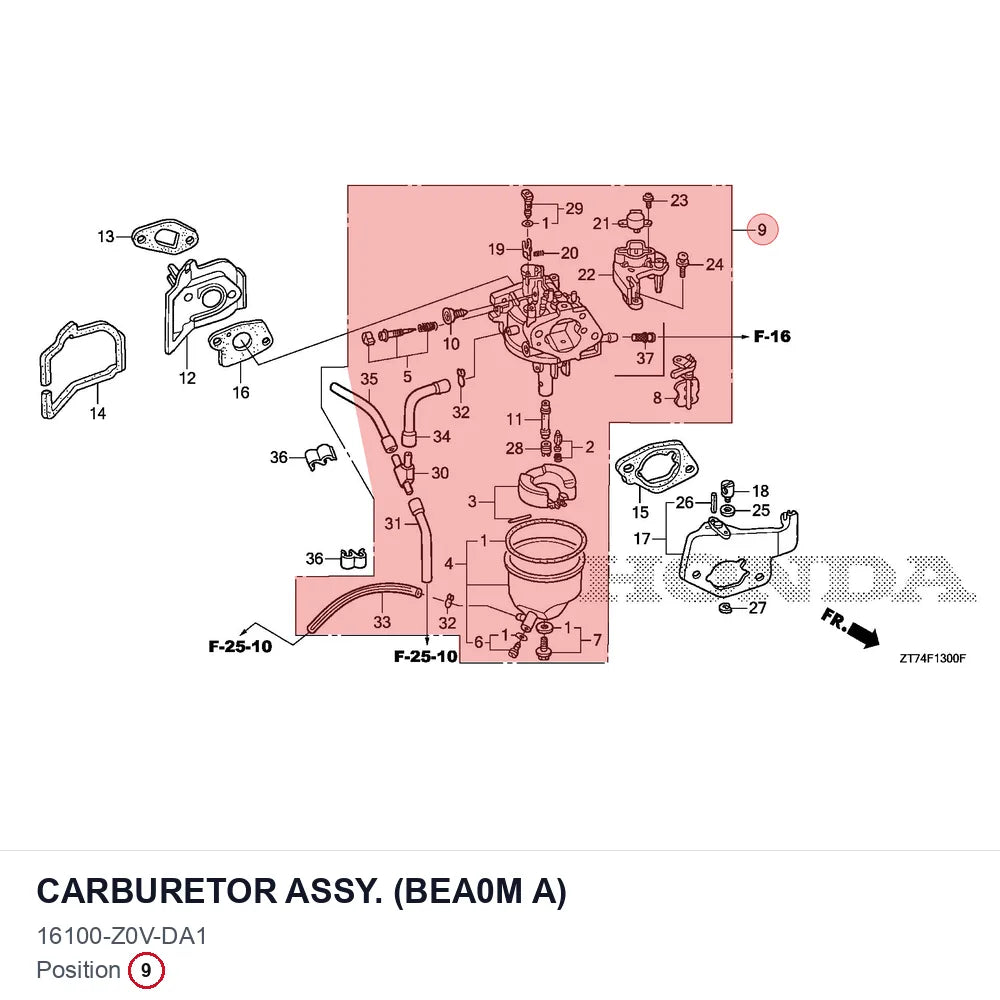 CARBURETOR ASSY. (BEA0M A)