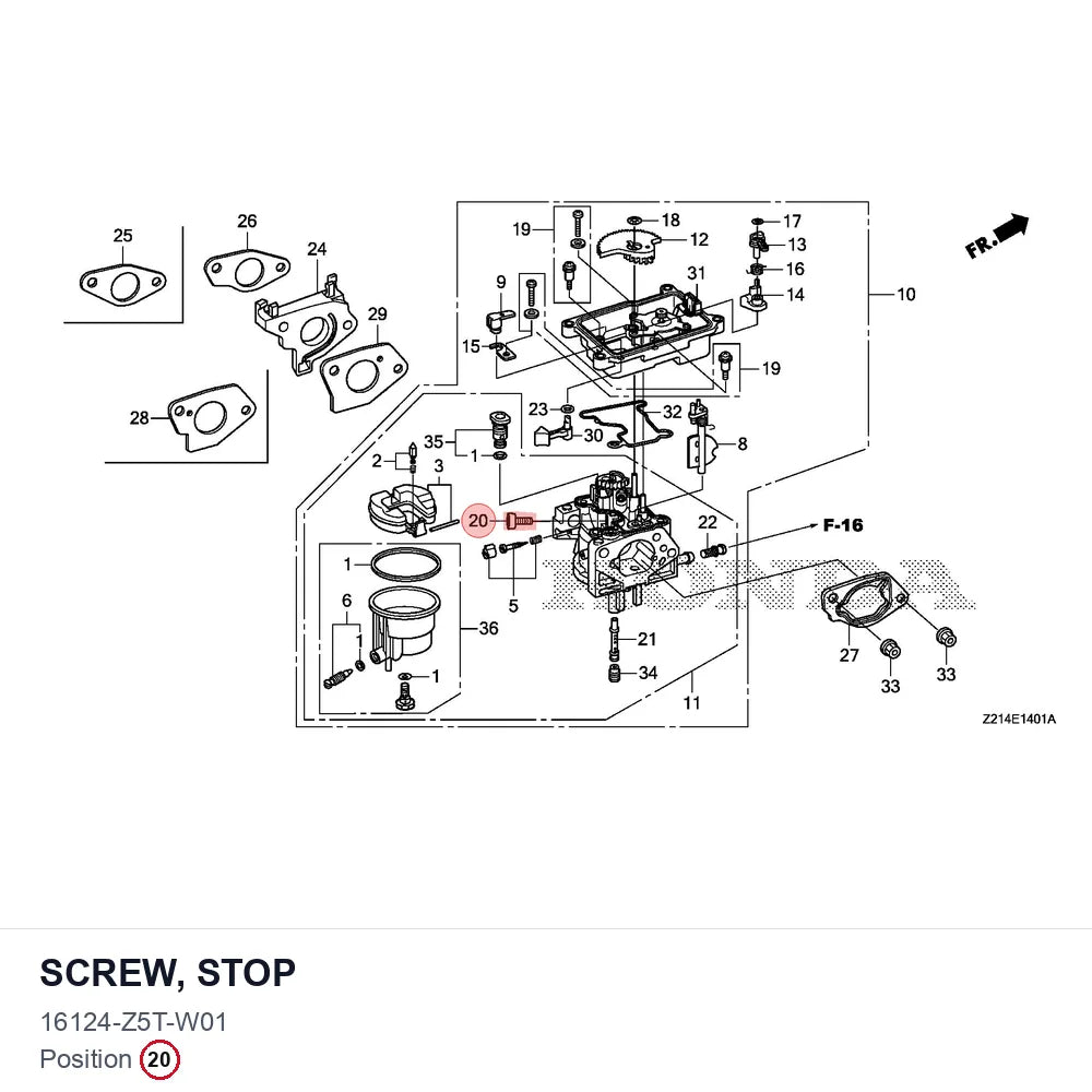 SCREW, STOP