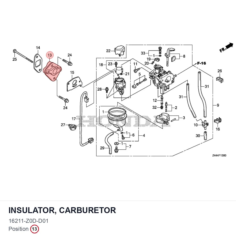 INSULATOR, CARBURETOR